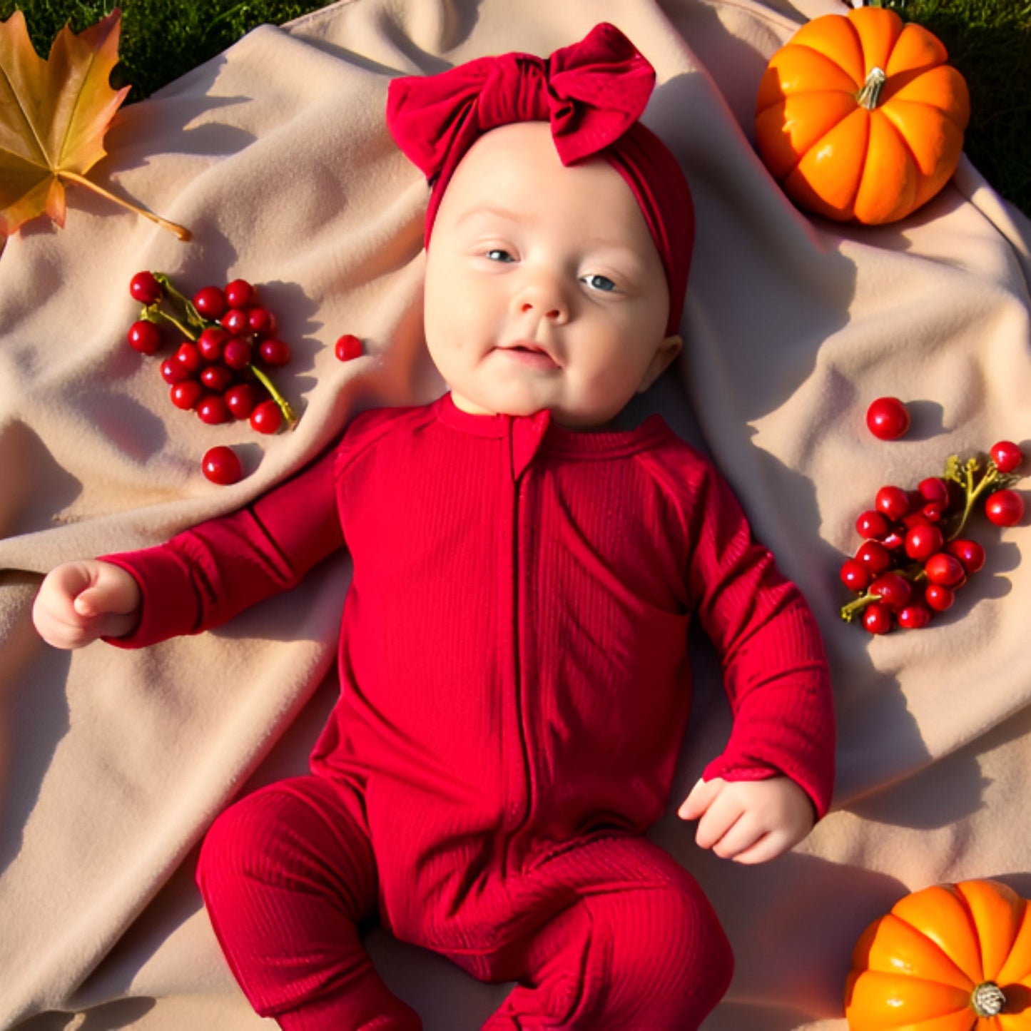Cranberry Ribbed QuickZip