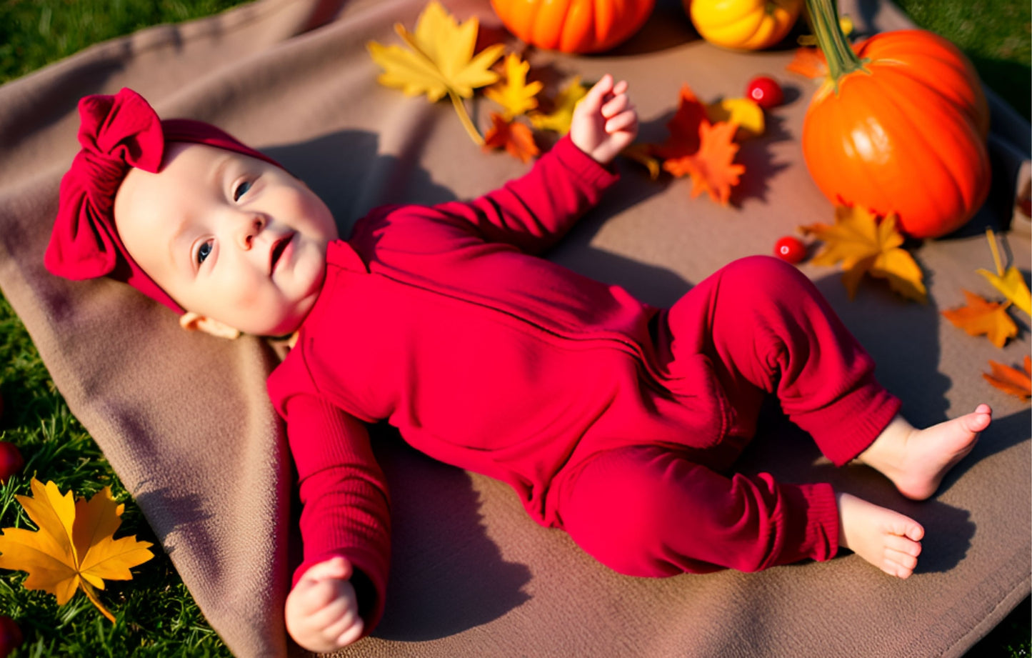 Cranberry Ribbed QuickZip