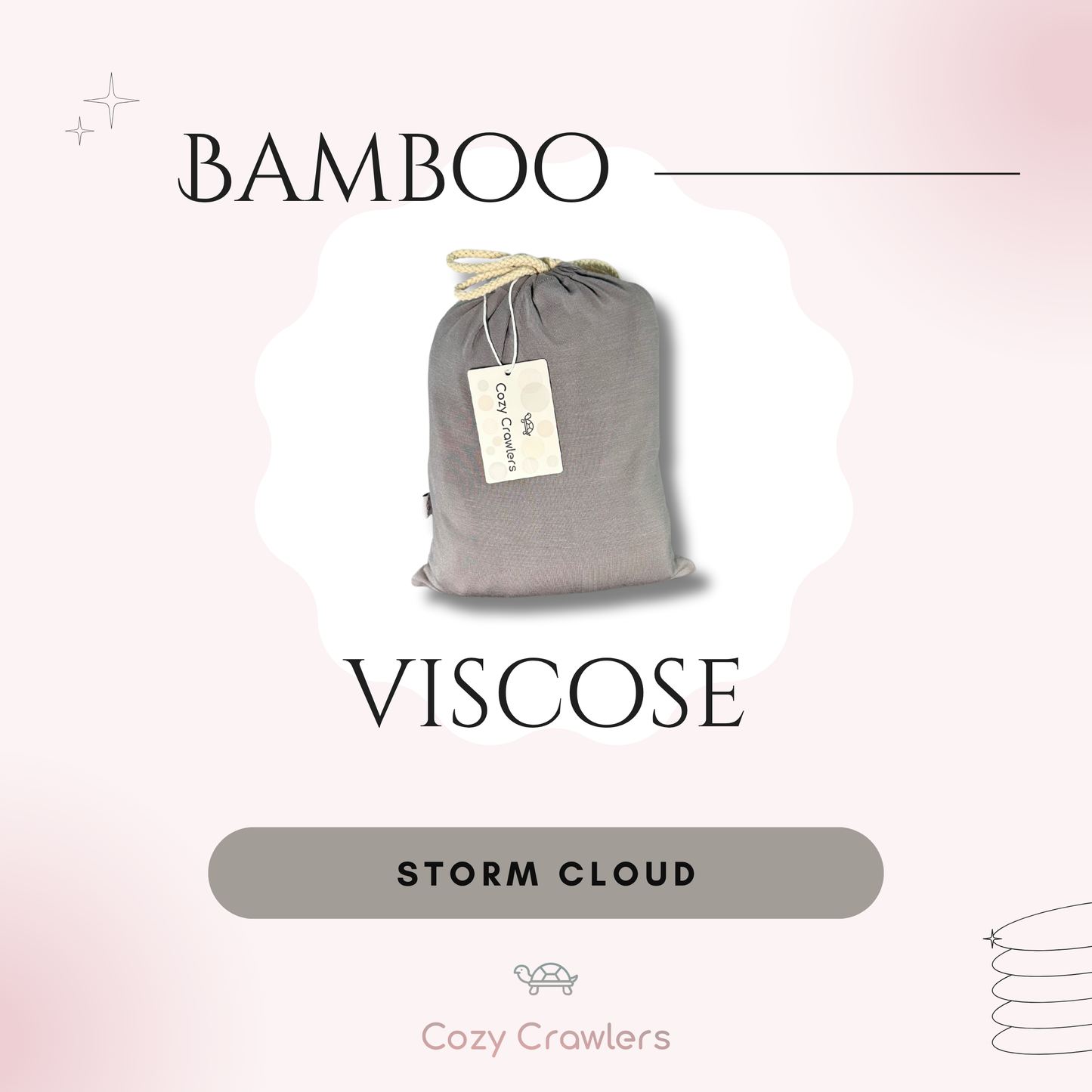 Storm Cloud- ZzZ Fitted Crib Sheet