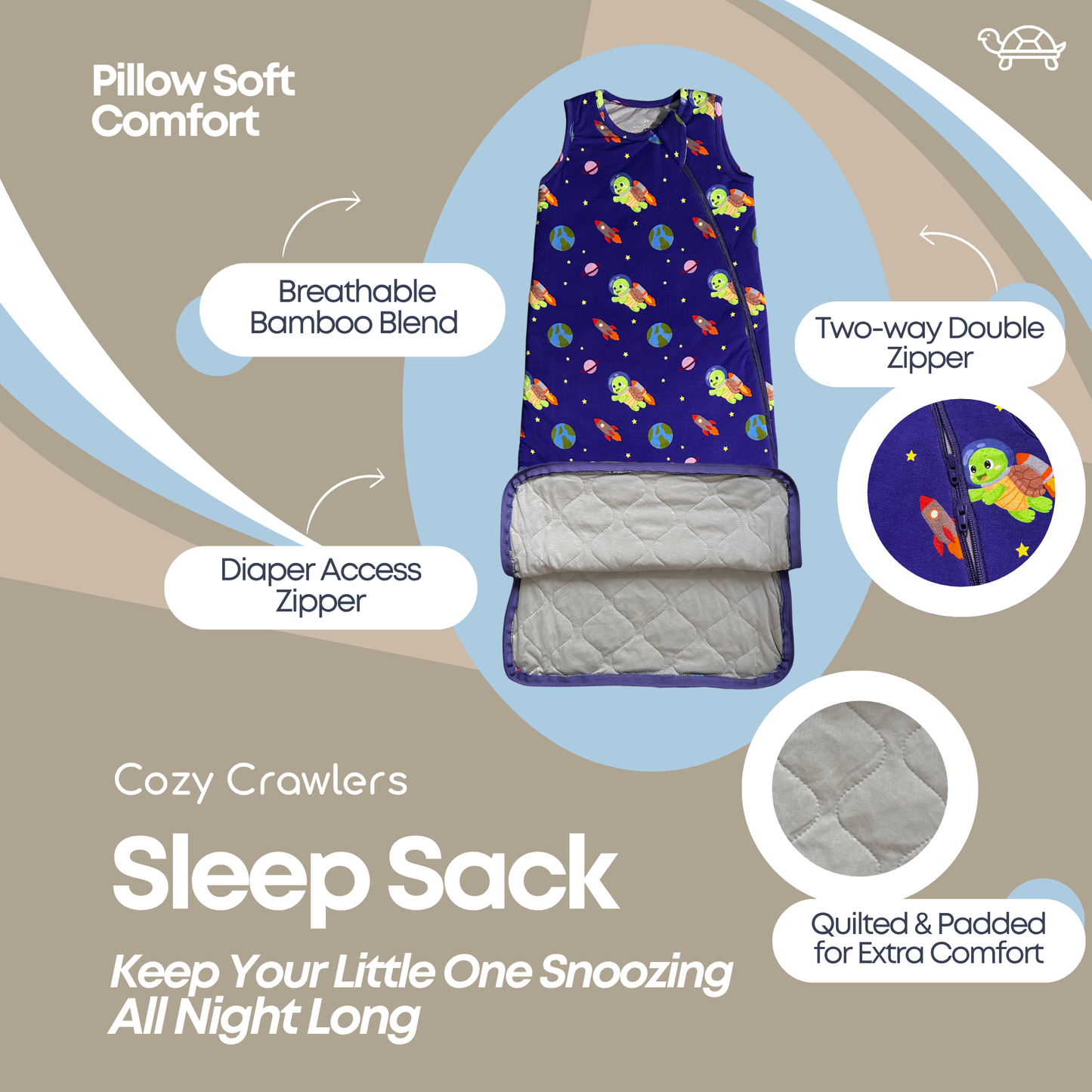 Taylor's Cosmic Print- Sleep Sack TOG 1.0