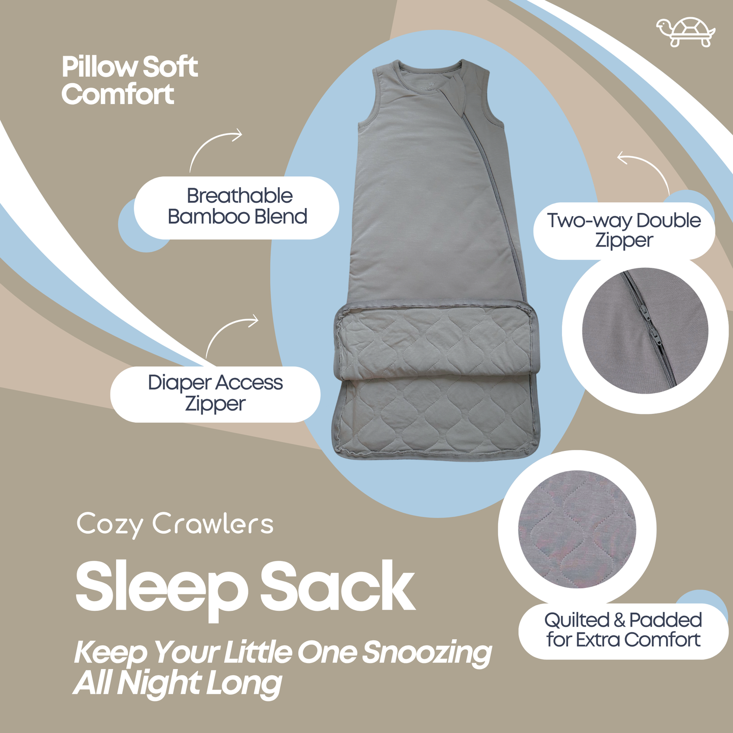 Storm Cloud Sleep Sack TOG 1.0