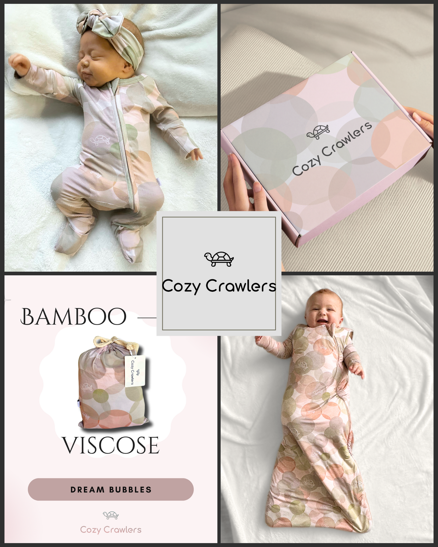 Dream Bubbles Print- ZzZ Fitted Crib Sheet
