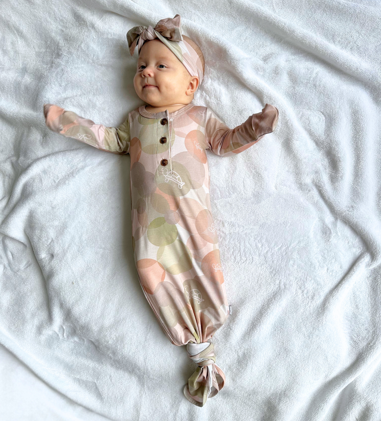 Dream Bubbles Print- Infant Gown