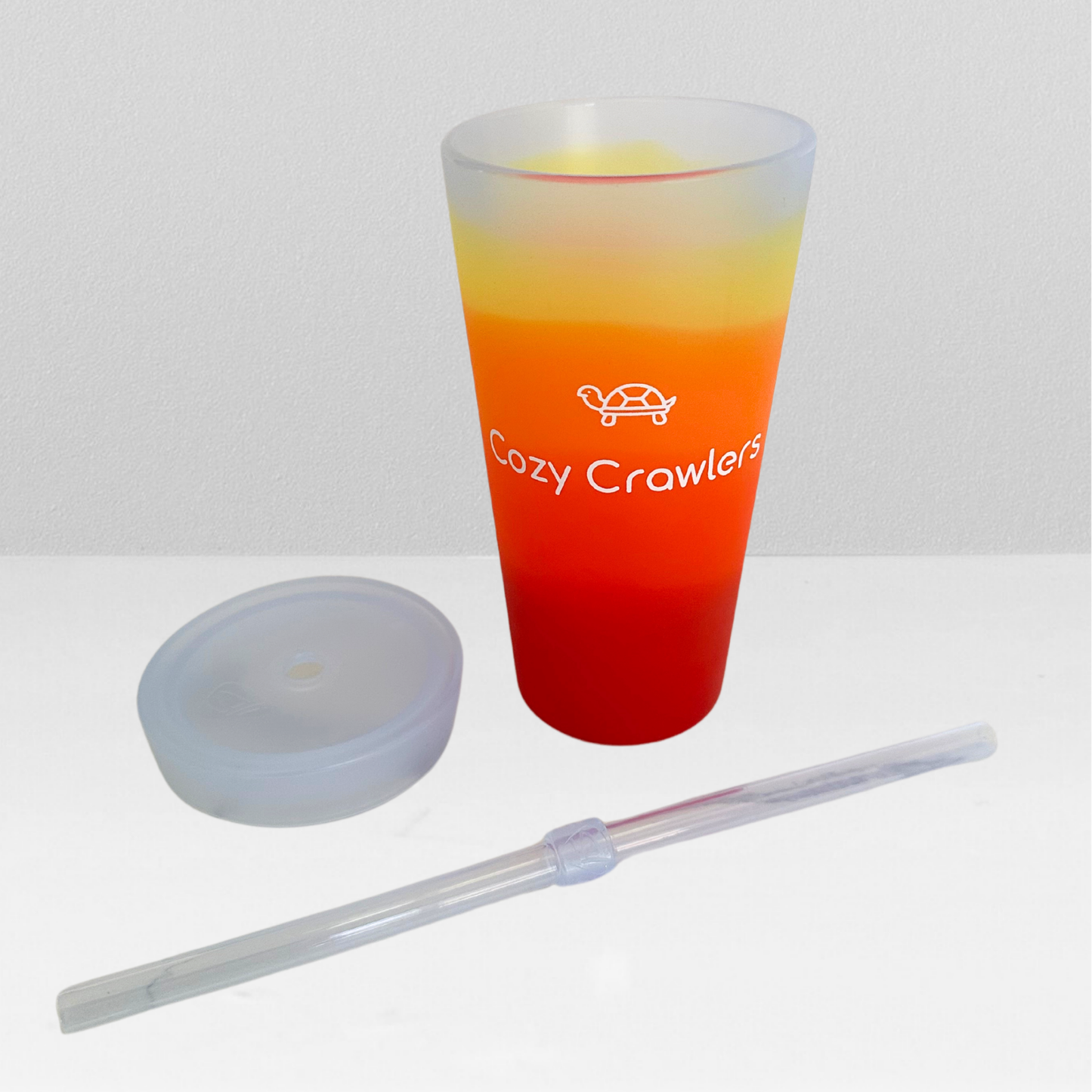 Silicone Straw Tumbler- 22oz Marigold