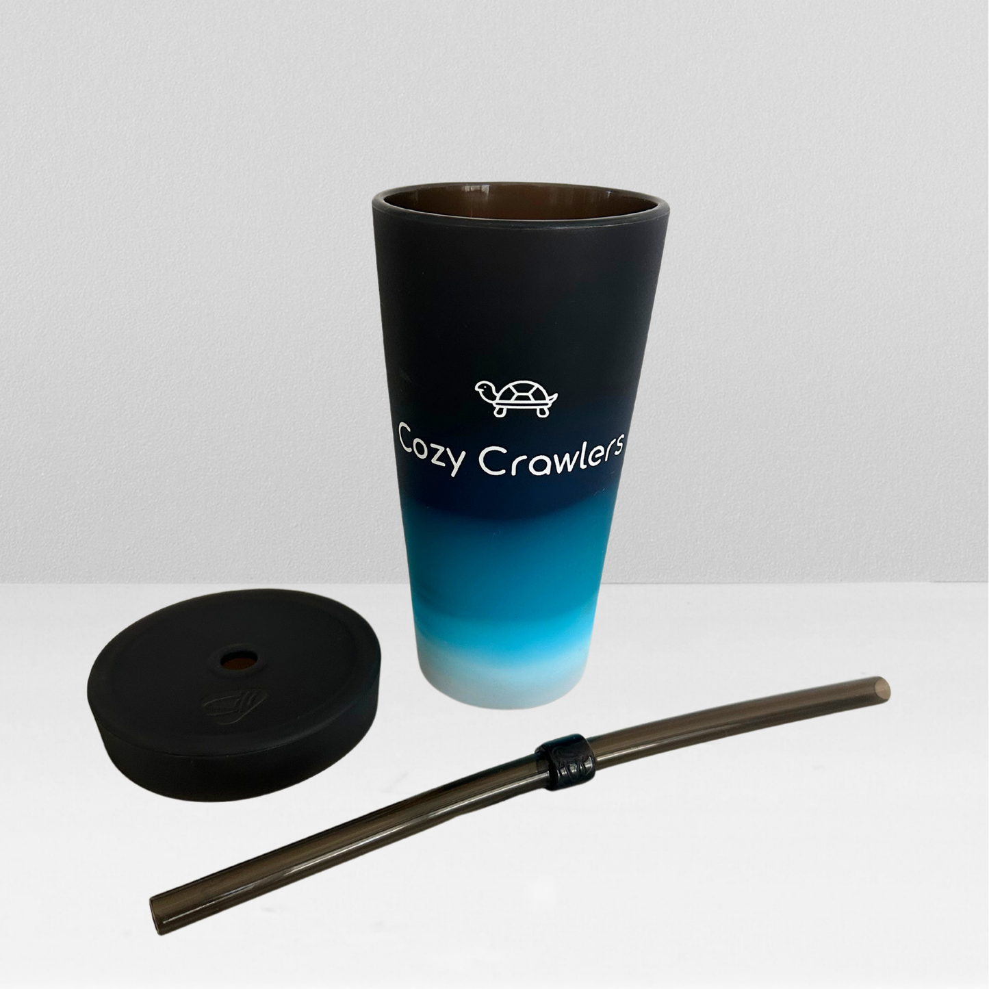 Silicone Straw Tumbler- 22oz Moon Beam
