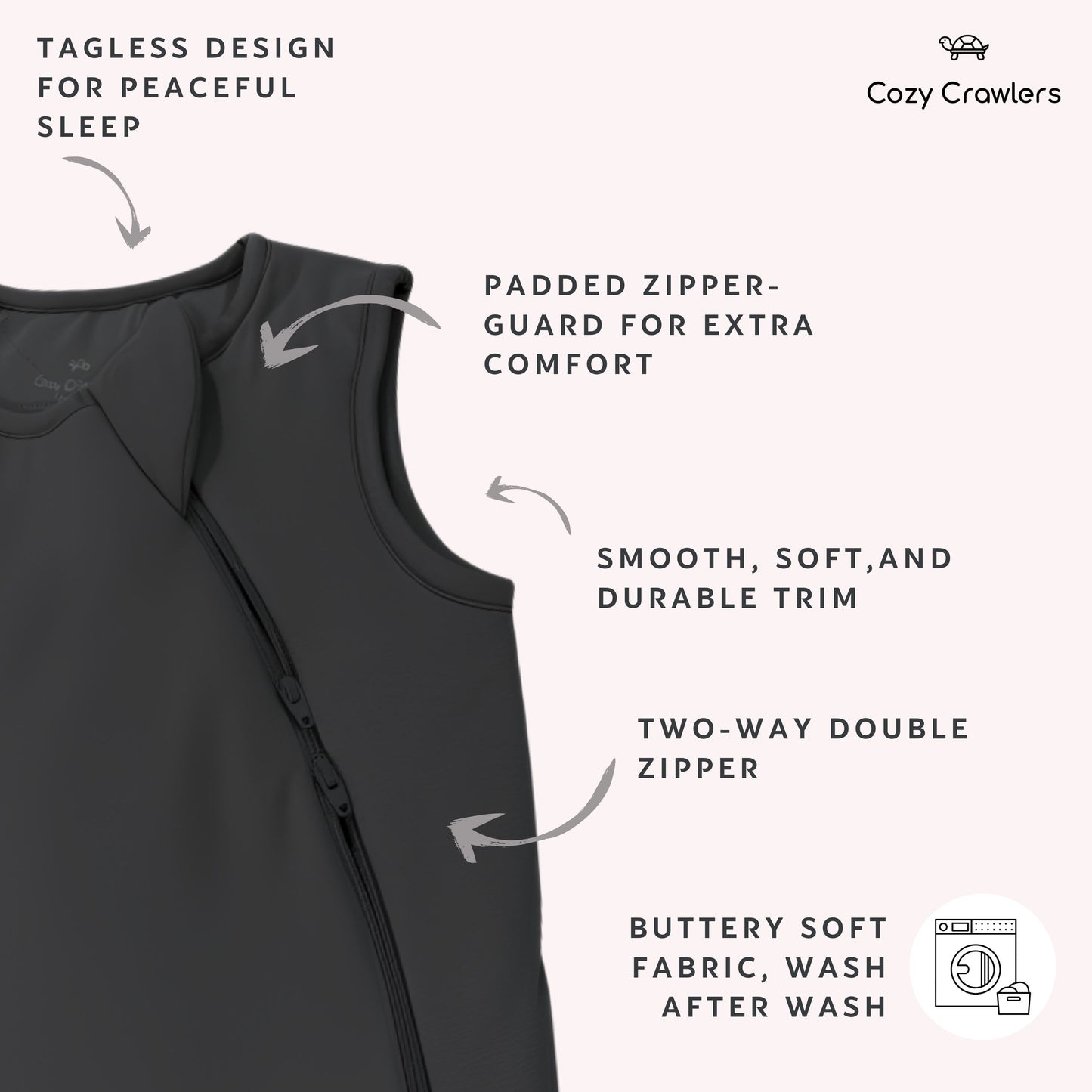 Raven Black Sleep Sack TOG 1.0