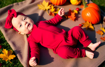 Cranberry Ribbed QuickZip