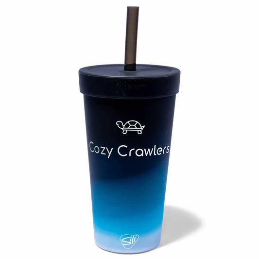 Silicone Straw Tumbler- 22oz Moon Beam