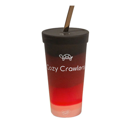 Silicone Straw Tumbler- 22oz Volcano