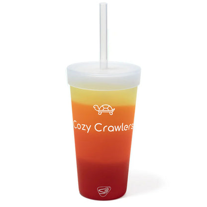 Silicone Straw Tumbler- 22oz Marigold