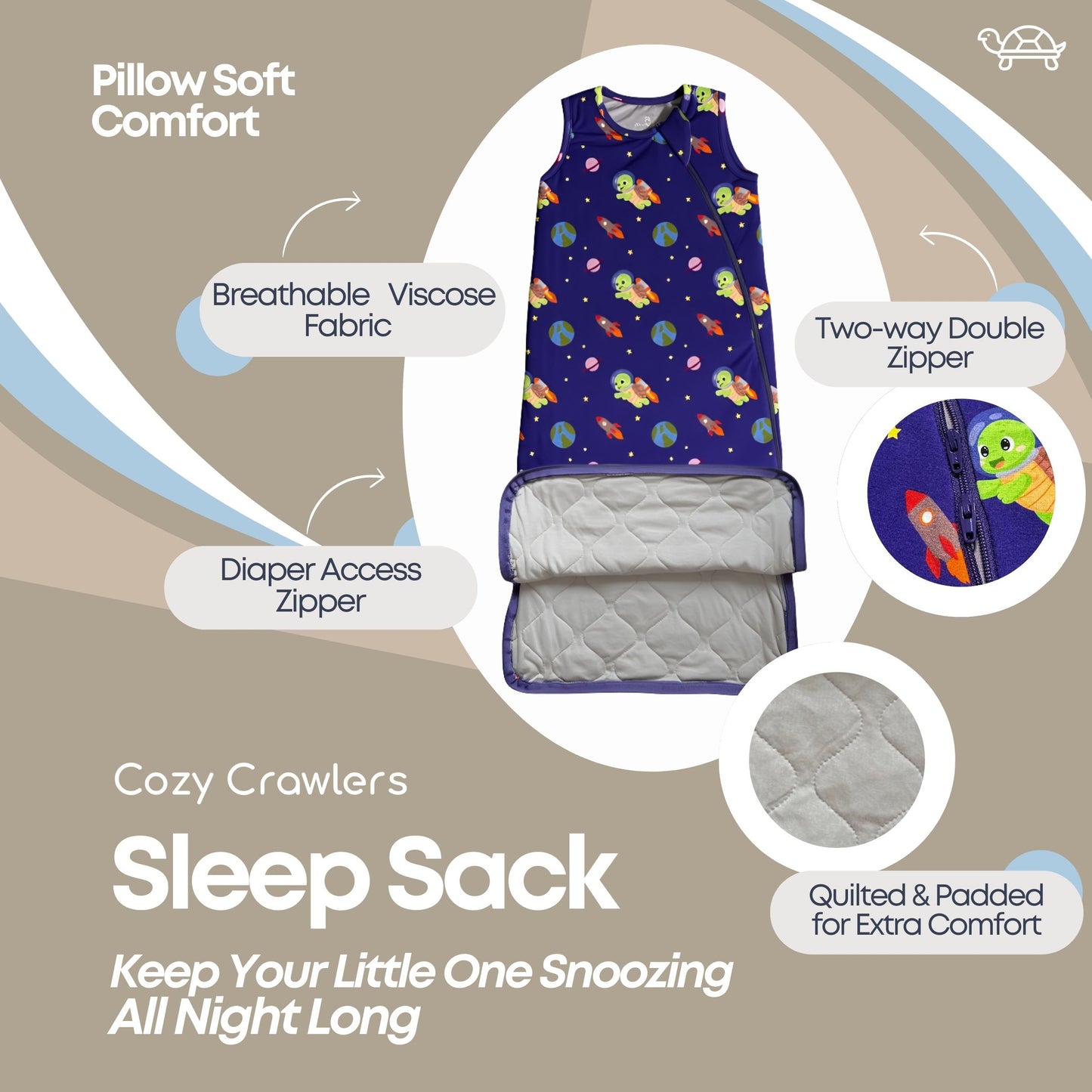 Taylor's Cosmic Print- Sleep Sack TOG 1.0