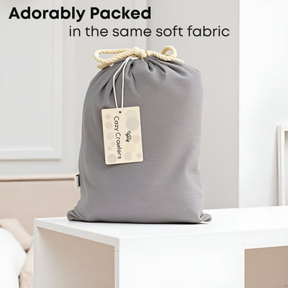 Storm Cloud Fitted Crib Sheet