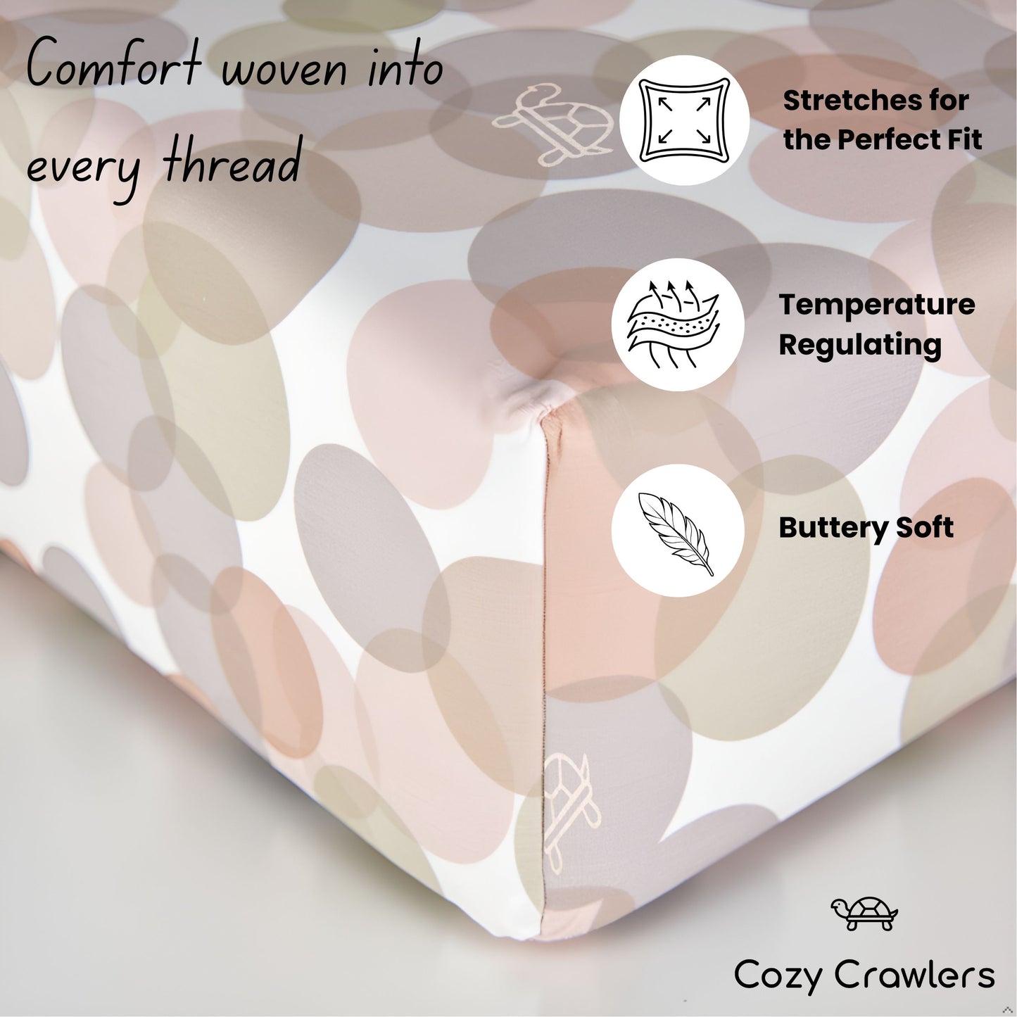 Dream Bubbles Fitted Crib Sheet