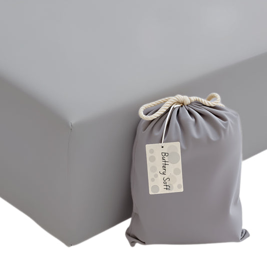 Storm Cloud Fitted Crib Sheet