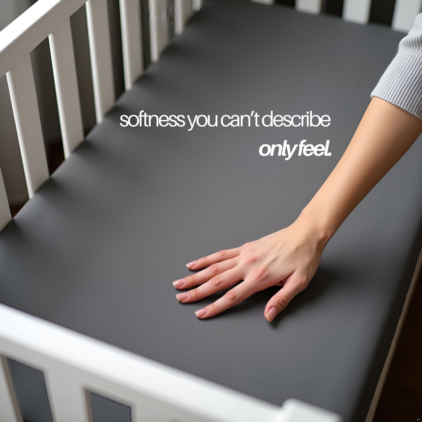 Storm Cloud Fitted Crib Sheet