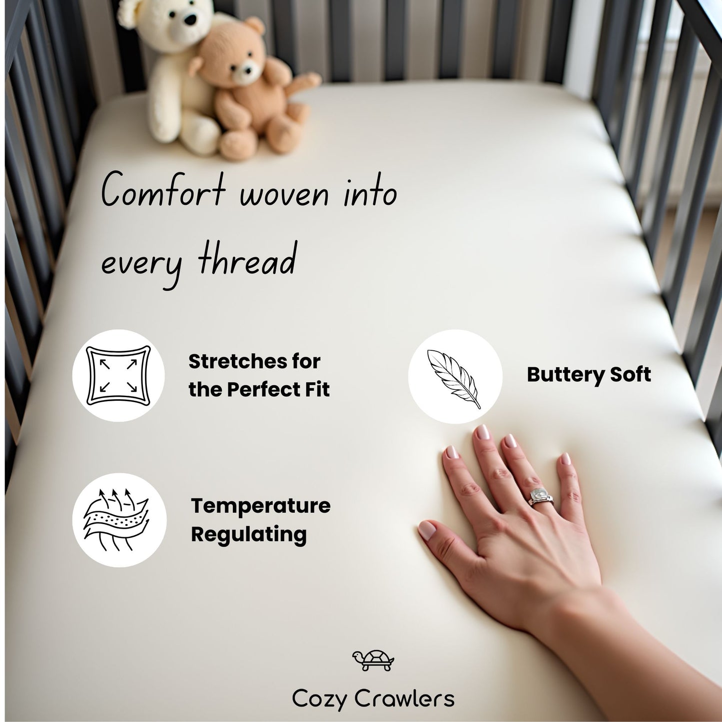 Buttercream Fitted Crib Sheet