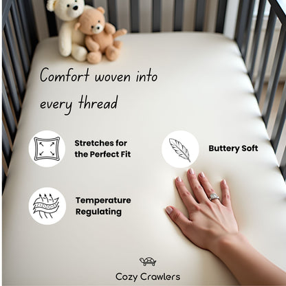 Buttercream Fitted Crib Sheet