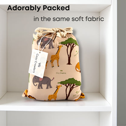 Safari Fitted Crib Sheet