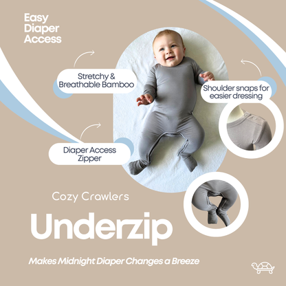 Storm Cloud Ribbed UnderZip