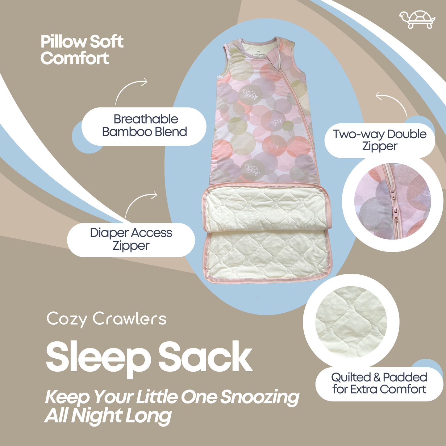 Dream Bubbles Print- Sleep Sack TOG 1.0