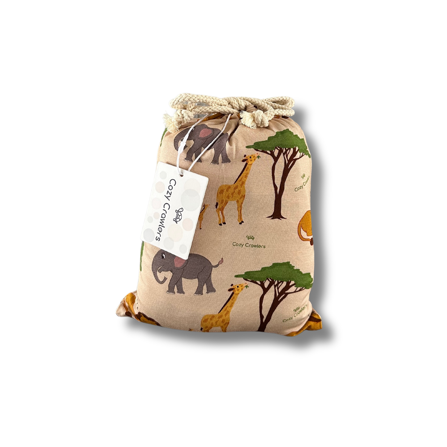 Safari Print- ZzZ Fitted Crib Sheet