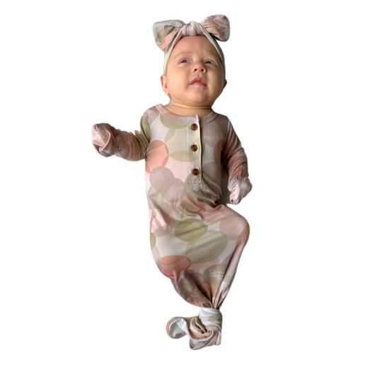 Dream Bubbles Print- Infant Gown