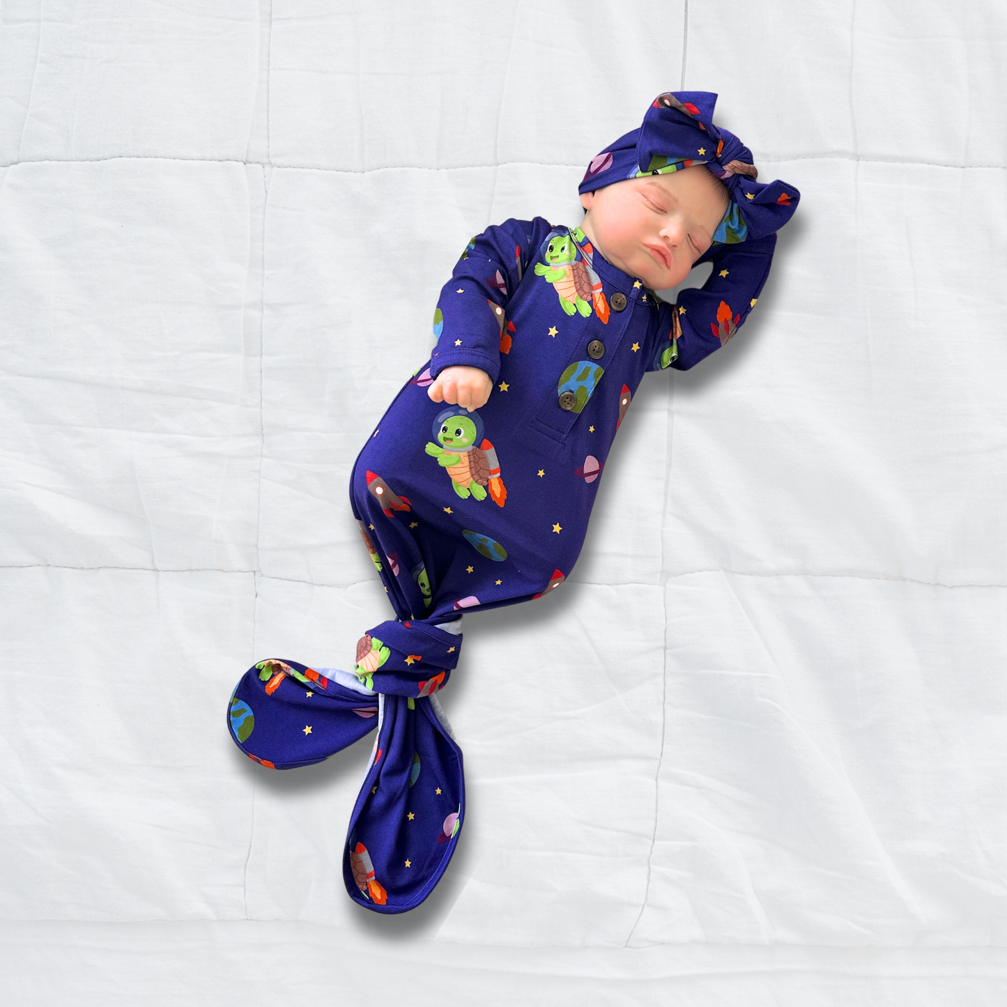 Taylor's Cosmic Print- Infant Gown