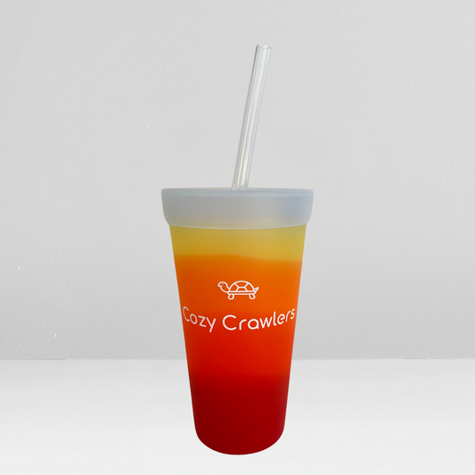 Silicone Straw Tumbler- 22oz Marigold