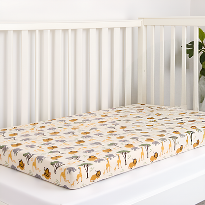 Safari Fitted Crib Sheet